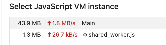 Memory usage with SharedArrayBuffer - single memory region, no duplication